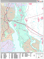 East Providence Wall Map