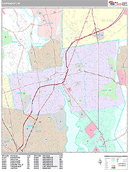 Pawtucket Wall Map