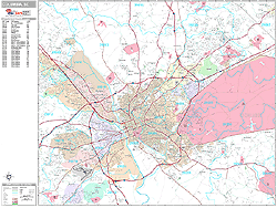 Columbia Wall Map