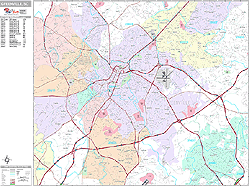 Greenville Wall Map