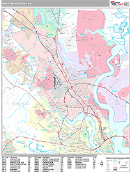 North Charleston Wall Map