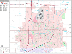 Sioux Falls Wall Map