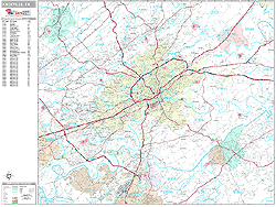 Knoxville Wall Map