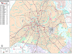 Nashville Wall Map