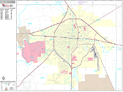 Abilene Wall Map