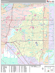 Arlington Wall Map