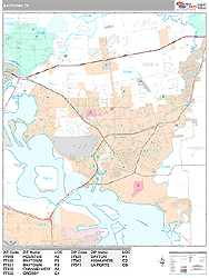 Baytown Wall Map