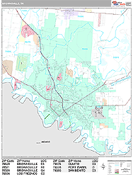 Brownsville Wall Map