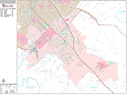 College Station Wall Map