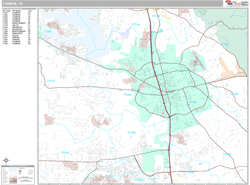 Conroe Wall Map