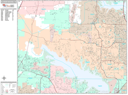 Flower Mound Wall Map