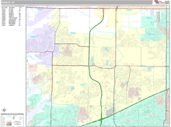 Frisco Wall Map