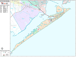 Galveston Wall Map