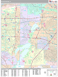 Grand Prairie Wall Map