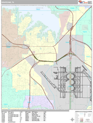 Grapevine Wall Map