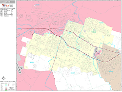 Killeen Wall Map