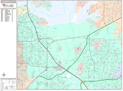 Lewisville Wall Map