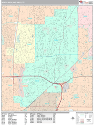 North Richland Hills Wall Map