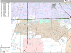 Pearland Wall Map