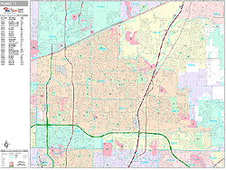 Plano Wall Map