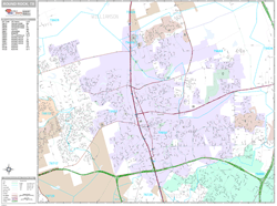 Round Rock Wall Map