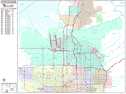 Salt Lake City Wall Map