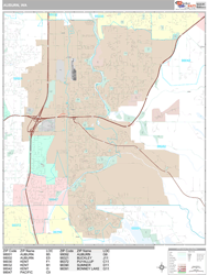 Auburn Wall Map