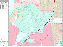 Lakewood Wall Map