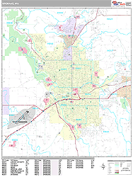 Spokane Wall Map