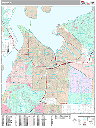 Tacoma Wall Map