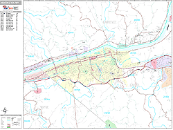 Huntington Wall Map