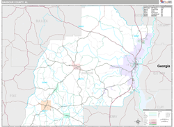 Barbour County, AL Wall Map