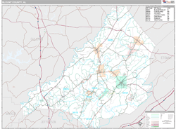 Blount County, AL Wall Map