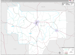 Bullock County, AL Wall Map