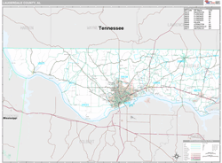 Lauderdale County, AL Wall Map