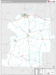 Marengo County, AL Wall Map