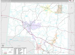 Marion County, AL Wall Map