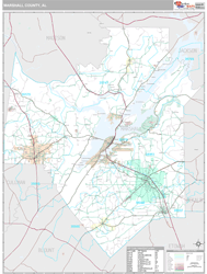 Marshall County, AL Wall Map