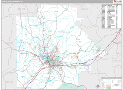 Tuscaloosa County, AL Wall Map