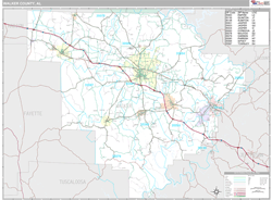 Walker County, AL Wall Map