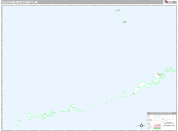 Aleutians West County, AK Wall Map