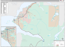 Anchorage County, AK Wall Map
