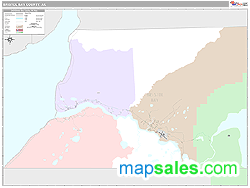 Bristol Bay County, AK Wall Map