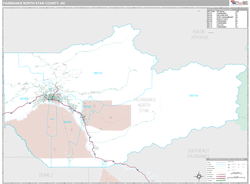 Fairbanks North Star County, AK Wall Map