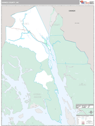 Haines County, AK Wall Map