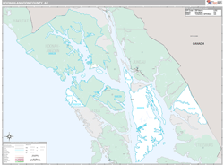 Hoonah-Angoon County, AK Wall Map