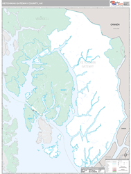 Ketchikan Gateway County, AK Wall Map