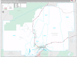 Matanuska-Susitna County, AK Wall Map