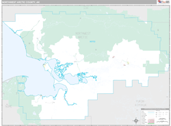 Northwest Arctic County, AK Wall Map