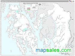 Prince of Wales-Hyder County, AK Wall Map